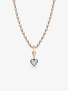 Ball n Chain 1.55ct Heart-Shaped Diamond Pendant