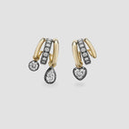 Multi Shape Diamond Tripset Hoop Earrings, Mixed Cut Diamond Hoops, Gift for Her, Earrings for Women, Anniversary Gift, Laelouris