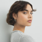 Multi Shape Diamond Tripset Hoop Earrings, Mixed Cut Diamond Hoops, Gift for Her, Earrings for Women, Anniversary Gift, Laelouris